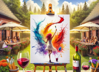 Wine & Paint z pizzerii Zabujana w Spale