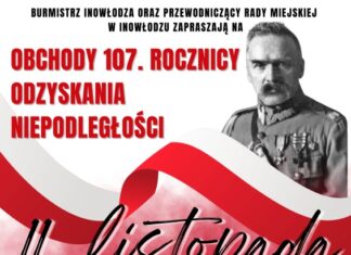 Zaproszenie na obchody 107. rocznicy odzyskania niepodległości