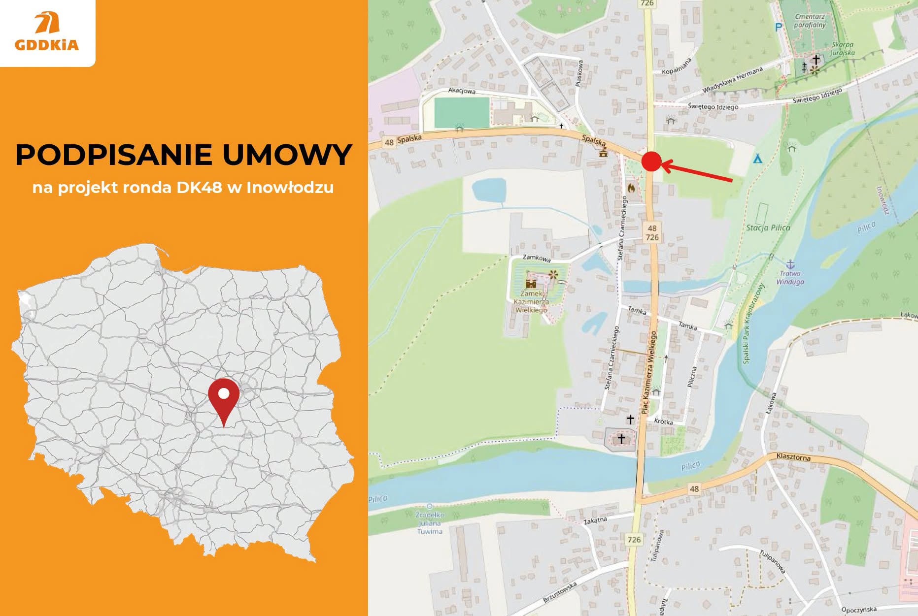W Inowłodzu powstanie kolejne rondo. Podpisano umowę na przygotowanie projektu